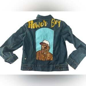 Custom Hand Painted GAP Denim Jacket M – One of a Kind Art